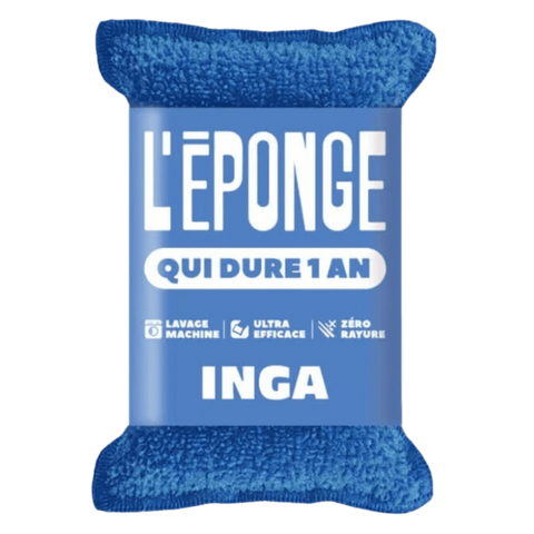 Eponge Lavable Grattante Bleue