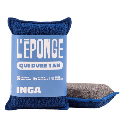 Eponge Lavable Grattante Bleue