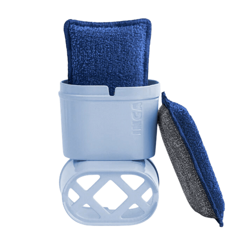 Eponge Lavable Grattante Bleue