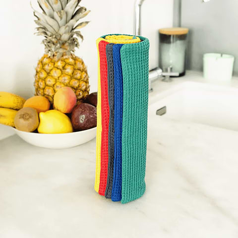 Veelkleurige wasbare keukenhanddoek