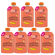 Pack Peach Banana Pouches from 4 months organic