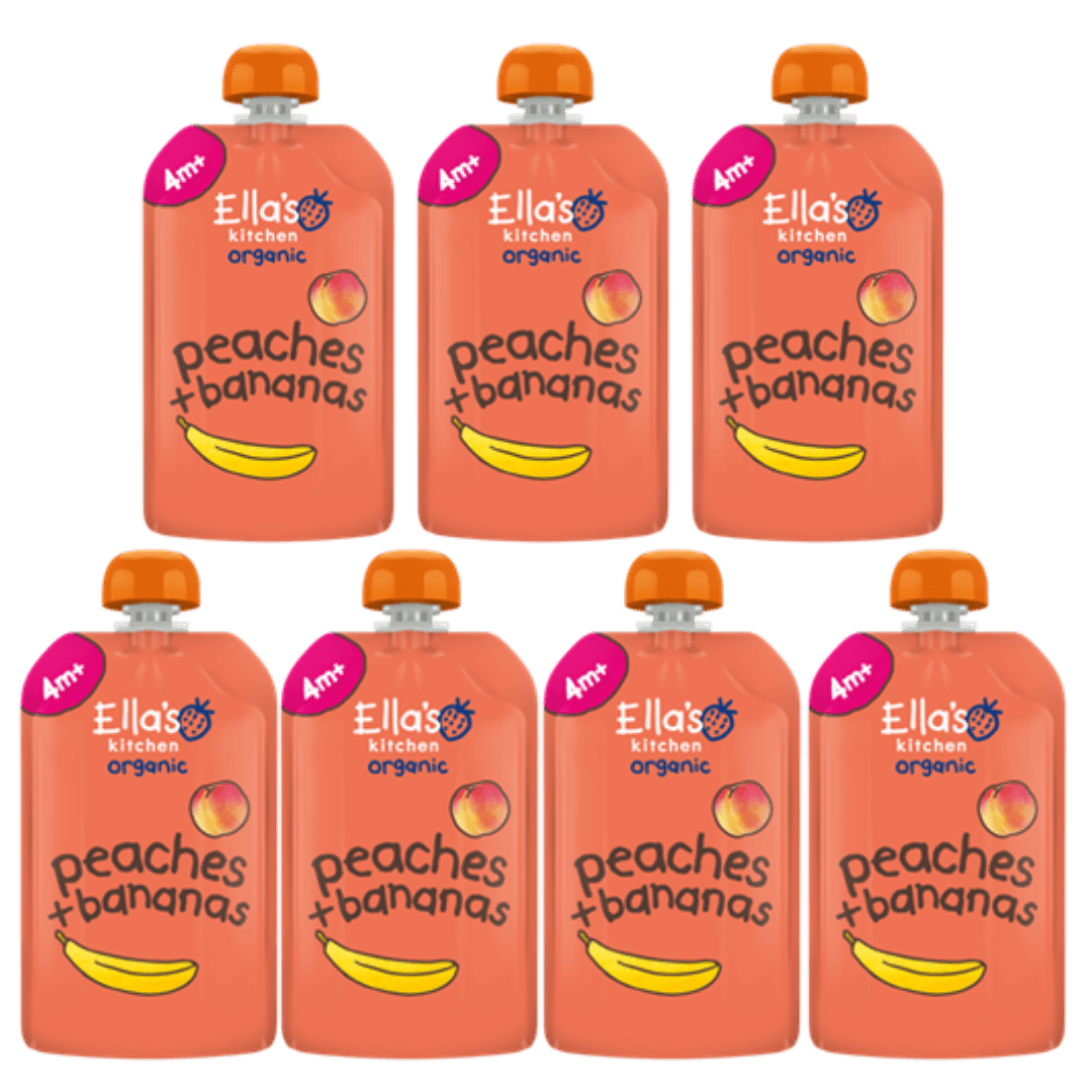 Pack Knijpzakjes Perzik Banaan vanaf 4 maanden