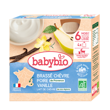 Gourdes Brassé Lait  Brebis Poire Dès 6 Mois BIO