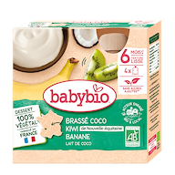 Kalebassen Brassé Lait Coco Kiwi Banaan Vanaf 6 maanden bio