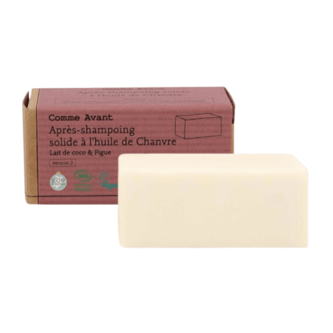 Après-Shampoing Solide Huile de Chanvre Lait de coco Figue