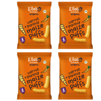 Lot Snack Bébé Maïs Soufflé Carotte Panais Dès 6 Mois + BIO