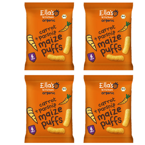 Lot Snack Bébé Maïs Soufflé Carotte Panais dès 6 mois +