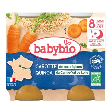 Mouliné Carotte Quinoa + 8 Mois BIO