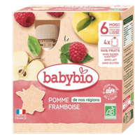 Gourdes Pomme Framboise + 6 Mois BIO