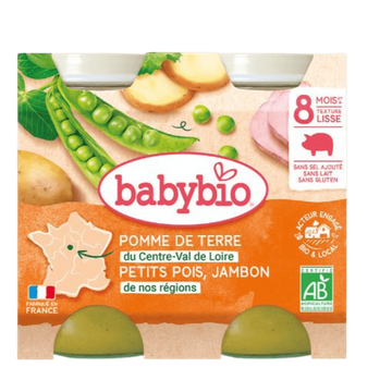 Pot Pomme De Terre Petit Pois Jambon + 8 Mois BIO