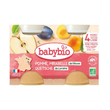Apple Mirabelle Plum Compote From 4 Months Organic