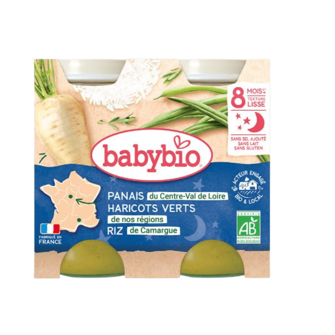 Panais Haricots verts Riz dès 8 mois