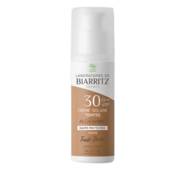 Crème Solaire Visage Teintée Spf30 Dorée BIO