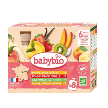 Gourdes Fruits Multi-parfums Dès 6 Mois