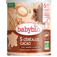 5 Cereals Cocoa From 6 Months Organic