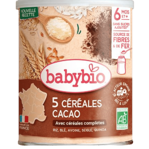 5 Céréales Cacao dès 6 mois