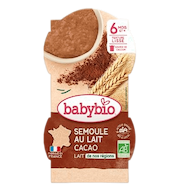 Semolina Milk Cocoa from 6 months organic