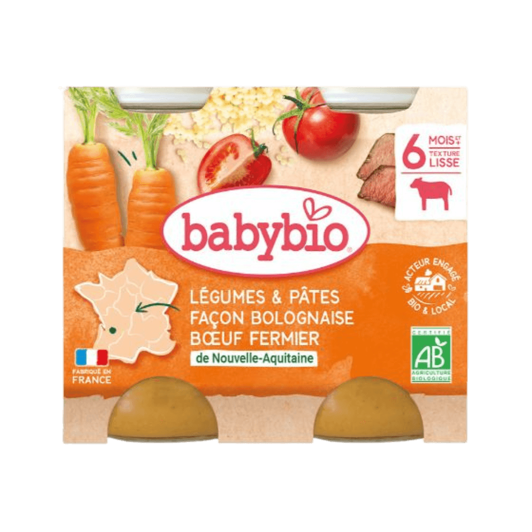 Groenten Pasta Bolognaise Boer Rund vanaf 6 maanden