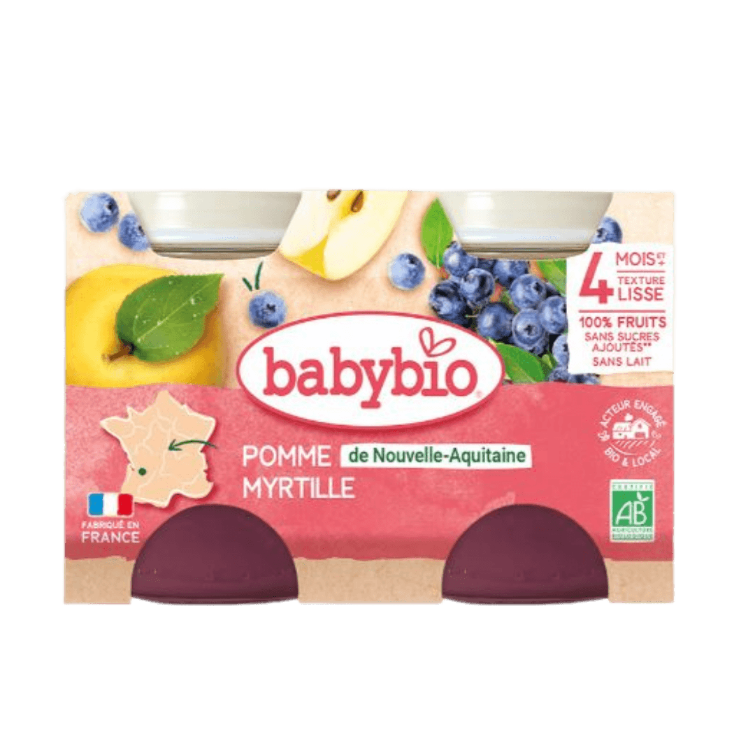 Apple & Blueberry Pots from 4 months