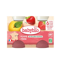 Appel & Aardbeien Potjes Vanaf 6 Maanden BIO