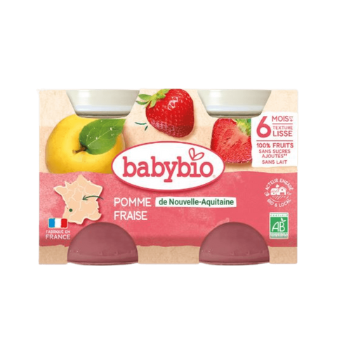 Appel & Aardbeien Potjes vanaf 6 maanden