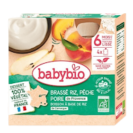 Plant-Based Yogurt Rice Peach Pear + 6 months organic