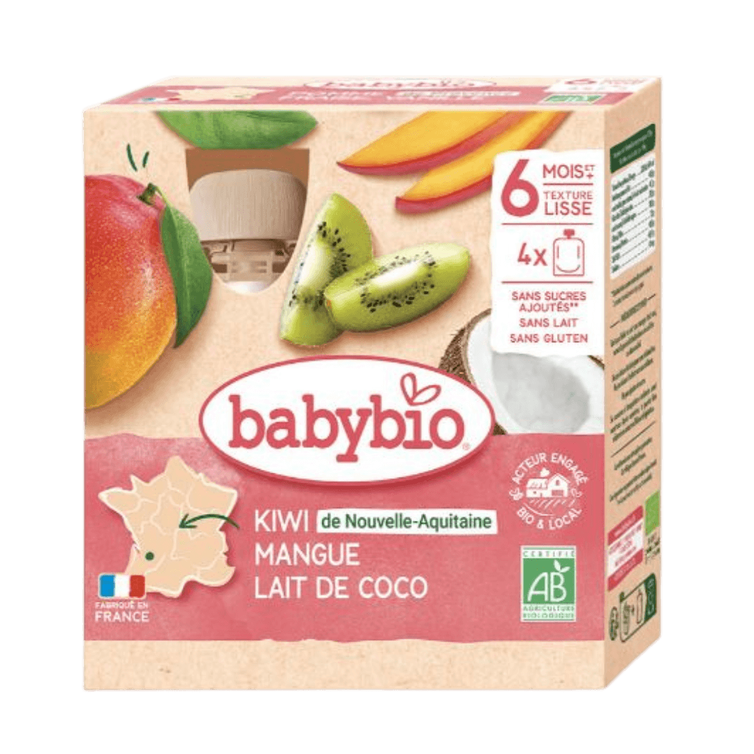 Kiwi Mango Kokosmelk Knijpzakjes + 6 maanden