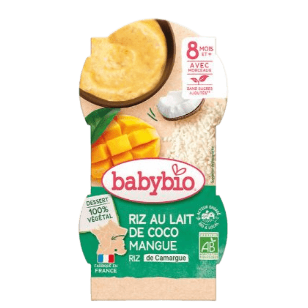 Coconut Mango Rice Pudding from 8 months