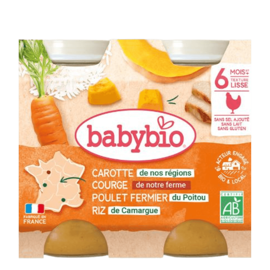 Carotte Butternut Poulet Riz dès 6 mois