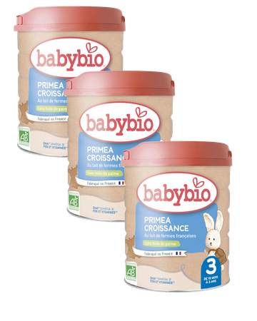 Pack Priméa 3 Baby Growth Cow's Milk