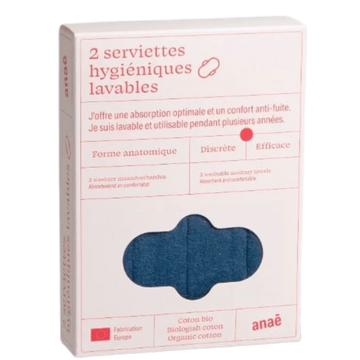 Serviettes Hygièniques Lavables Nuit BIO