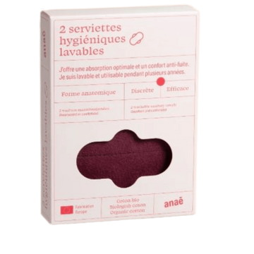 Serviettes Hygiéniques Lavables Flux Modérés BIO