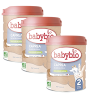 Pack Capréa 2 Bébé Lait Chèvre 