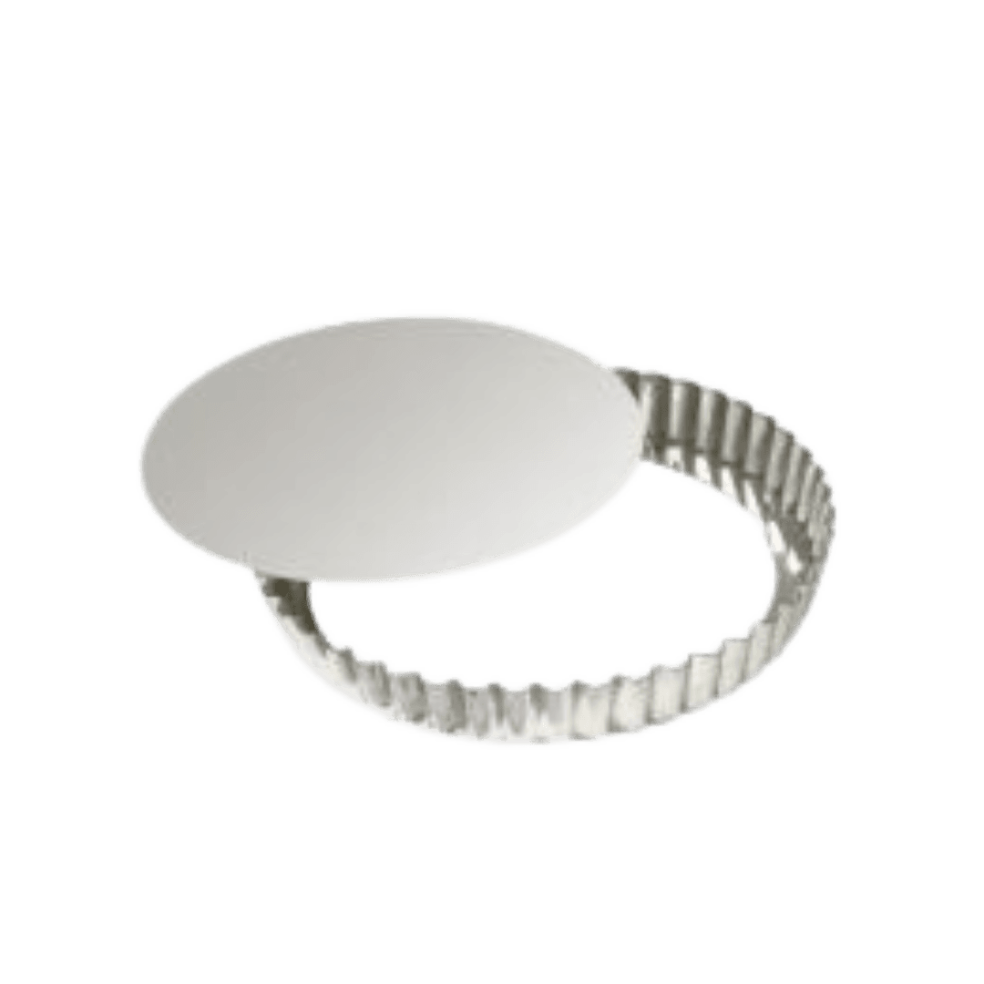 Moule à tarte rond cannelé fond amovible 28 cm