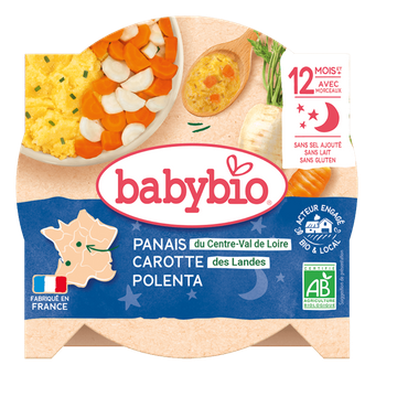 Assiette Panais Carotte & Polenta + 12 Mois BIO