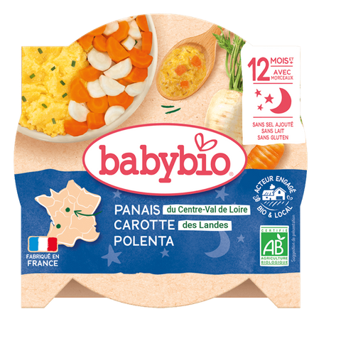 Assiette Panais Carotte & Polenta + 12 mois