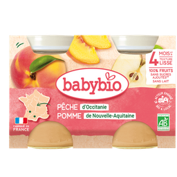 Petits Pots Pêche Pomme Dès 6 Mois BIO