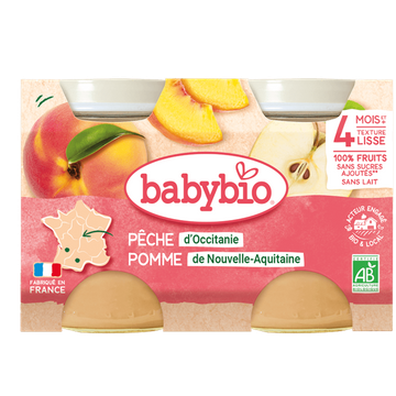 Petits Pots Pomme Abricot Céréales Dès 4 Mois BIO