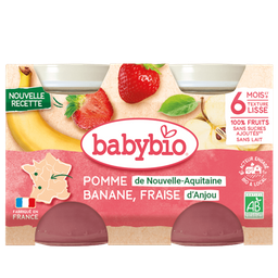 Kleine Potjes Banaan Aardbei Vanaf 6 Maanden BIO