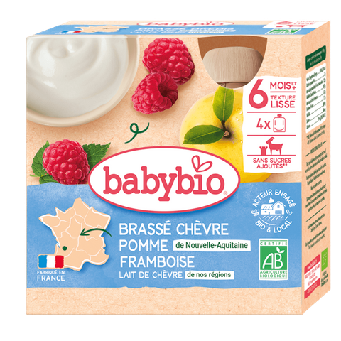 Kalebassen Brassé Lait Chèvre Pomme Framboise Vanaf 6 maanden