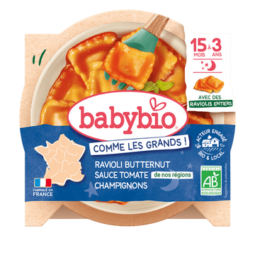 Ravioli Butternut Sauce Tomate Dès 15 Mois