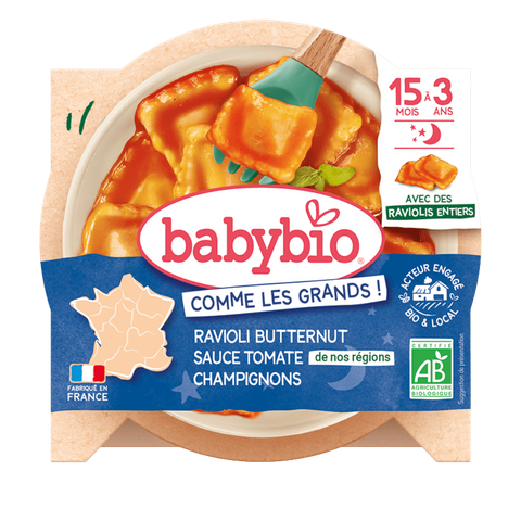 Ravioli Butternut Sauce Tomate dès 15 mois