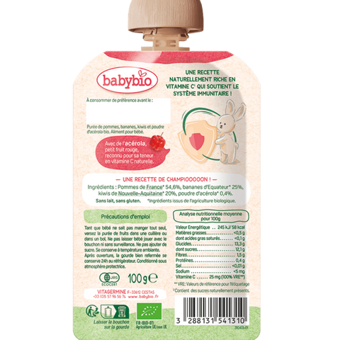 Immunity Pouch Apple Banana Kiwi +6 months