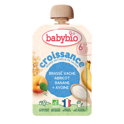 Brassé Croissance Abricot Banane Avoine + 6 Mois BIO