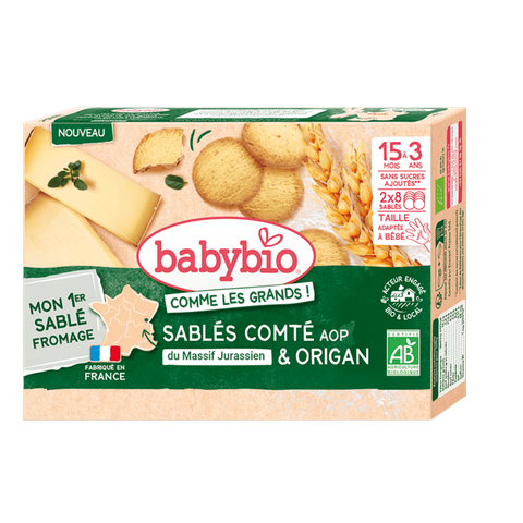 Comté & Oregano Baby Biscuits no added sugar +15 months