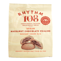 Crunchy Vegan Gluten-free Chocolate Hazelnut Filled Biscuit Organic