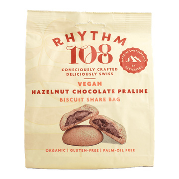 Krokante Vegan Glutenvrije Gevuld Chocolade Hazelnoot Koekje BIO