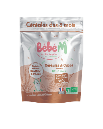 Céréales Cacao Sans Gluten Dès 8 Mois BIO