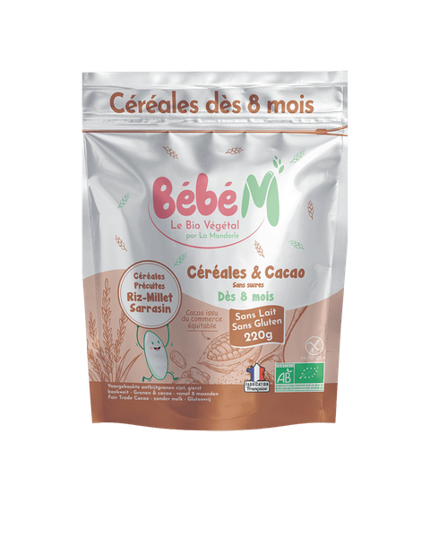 Cocoa Cereals Gluten-Free from 8 months