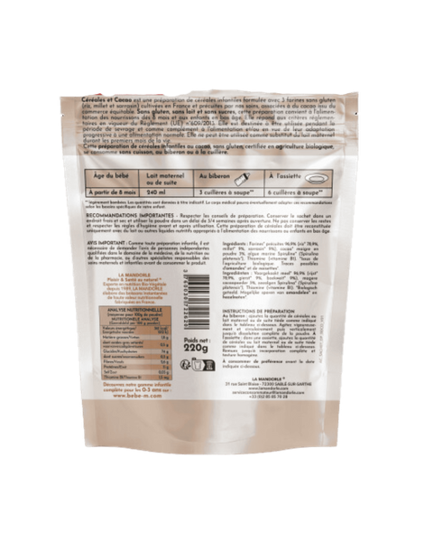 Cocoa Cereals Gluten-Free from 8 months